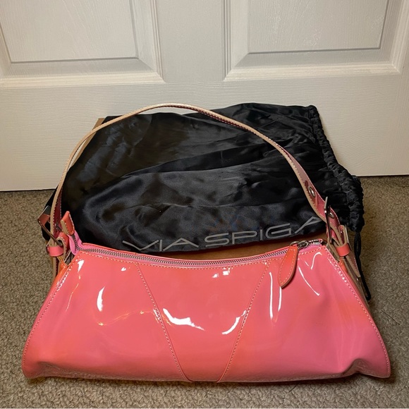 VINTAGE Via Spiga Baguette Shoulder Bag - Picture 7 of 14